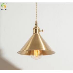 Simple Metal Lampshade Modern Vintage Pendant Lights Glass Bulb Indoor Decoration