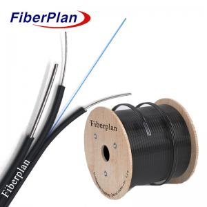 Fiber To The Home Aerial FTTH Optical Fiber Drop Cable With Messenger Self Support FTTH