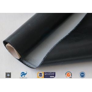 China 0.5mm 3732 Black Silicone Rubber Coated Fiberglass Cloth For Fabric Expansion Joint supplier