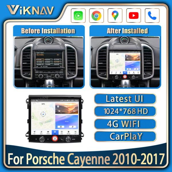Viknav Car Radio For Porsche Cayenne (2010-2017) 8.4 inch Android Auto Stereo Multimedia Player GPS Navigation Wireless