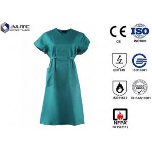 China Care Wear Nurse Surgical Green Scrubs , Maternity Medical Scrubs Reinforced supplier