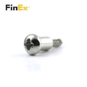 China Metric Custom M3 Nickel Plated Cross Round Head Tapping Thread Step Shoulder Screw wholesale