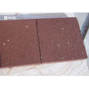 China Red Sandstone Stone Tile For Paving Sound Insulation Anti Damage supplier