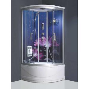 China Glass back panel rain shower steam shower cubicle portable massage shower room supplier