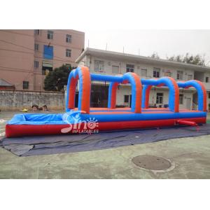 Outdoor Kids And Adults double Inflatable Water Slip And Slide with pool 20m Long