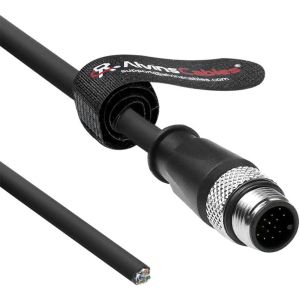 China AlvinのM12 A コード17ピン オス-オープンケーブル 1m CAN PROFINET Applied Motion Servo用 supplier