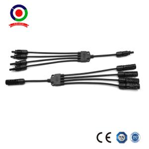 China 4 a 1 conectores paralelos portátil do cabo solar do TUV do conector do picovolt do ramo de Y supplier