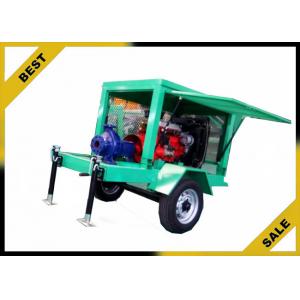Movable Water Cooled Diesel Powered Water Pump With Two Wheels OEM