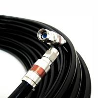 China UHF VHF HDTV Antenna Cable with 75 Ohm ETL Weather Boot and Compression Connector on sale