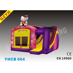 China 3 in1 Hello Kitty Inflatable Combo Bouncers Houses YHCB-004 with Slide for Home Usage wholesale