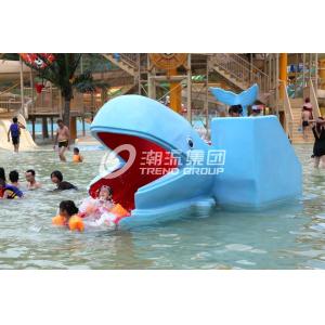 China Outdoor Water Park Whales Cartoon Shape Kids Pool Water Slides, SGS supplier