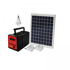 China Solar Home Lighting Systems FM radio run LED bulbs to light up rooms supplier