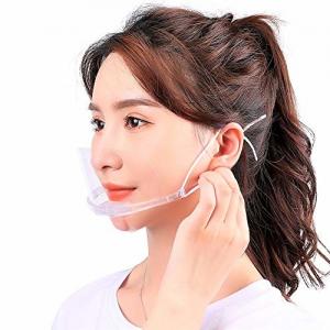 Slipping Resistant Transparent Plastic Face Mask For SPA