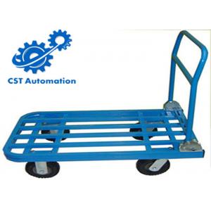 Heavy Duty Folding Platform Trolley 300kg Blue Color Large Loading Capacity