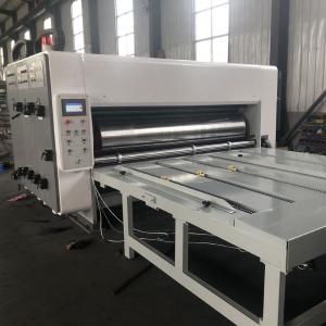 Semi Automatic 1800mm Flexo Printer Slotter Die Cutter Chain Feeding