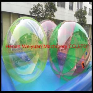 China CE certificate durable  2M  TPU0.8 Colorful Water Walking Ball  with German zip use in shopping mall supplier