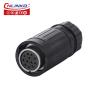 CNLINKO 12 Pin Waterproof Bayonet Connector Cable M20 Plug Socket 12 Pin Circular Connector for CNC Milling Machine