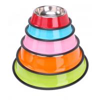 China LOGO Printing 200ml Non Spill Dog Bowl 15.2cm Rubber Food Bowl on sale
