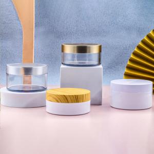150Ml Plastic Cream Jars Eco Friendly White Empty Cream Jars For Cosmetic Creams