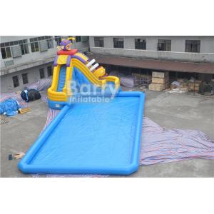 China CE Certificate Inflatable Water Park , Inflatable Pool With Piranha Slide with Pool supplier