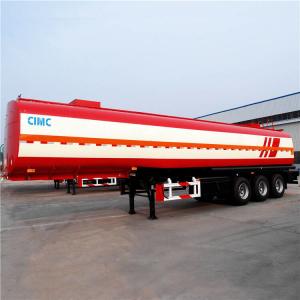 China Carbon Steel Tri Axle Oil Tanker Trailer 45CBM With Strong Suspension supplier