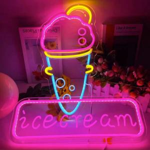 China Acrylic Neon Flex LED Neon Sign for Custom Outdoor Logo and Voltage DC12V/AC110-220V supplier