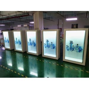 China 400nits 86 Portrait Transparent LCD Display FCC For Trade Show supplier