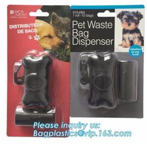 Environmental Protection Pet Dog Plastic Waste Garbage Bag Disposable Trash Bags, LED Disposable portable pet dog trash
