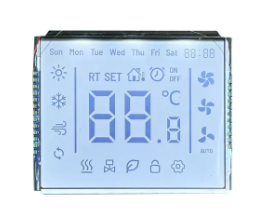 China Écran LCD segmenté TN personnalisé, rétroéclairage blanc transmissif, 4,5 V, 24 broches wholesale