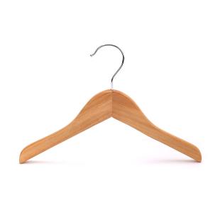 Wholesale Small Size Garment Usage Lotus Wood Material Kids Hanger