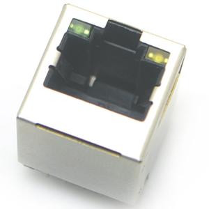 China vertical modular do conector do jaque rj45 8p8c através do furo com protegido com conduzido supplier