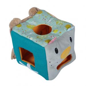 Eco Friendly Stuffed Animal Tissue Box Square Shape Embroidery Logo