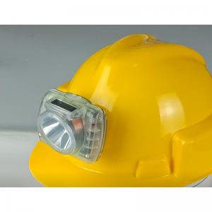 OLED Screen LED Miners Cap Lamp , 1.78W IP68 Rechargeable Miners Safety Light