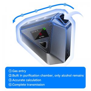 Multi Language Multi Unit Portable Breath Analyzer ABS Plastic Bluetooth Alcohol Tester