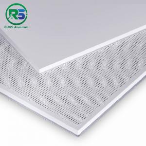 600mm Lay In Perforated Aluminum Ceiling Tiles Powder Coating