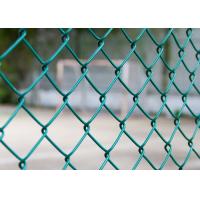 China 1800mm Wide Roll Of 2.5mm Outside Diameter PVC Plastic Coated Chain Link Fencing Mesh on sale