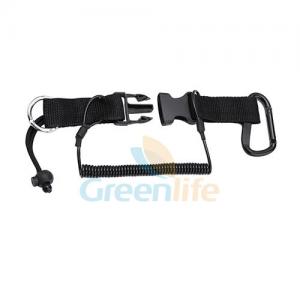 China Quick Release Scuba Diving Retractable Lanyard with snap hook supplier