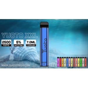 Yuoto XXL 2500 Puffs Disposable Vape Pen Hookah with 7ml E-Liquid 1200mAh Battery Directly from China Factory