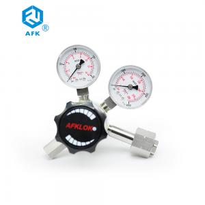 China Stainless Steel High Pressure Air Regulator Two Stage Pressure Regulator With Relief Valve supplier