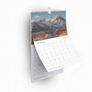 China Kraft Paper Custom Wall Calendar Printing Threaded Circle Personalized Wall Calendar supplier