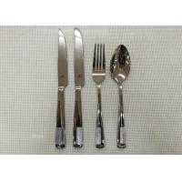 China Stainless Steel 304# Flatware Sets Of 20 Pieces Steak Knife Dinner Fork Serving Spoon on sale