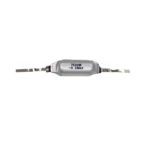 Ultra Small Lithium Ion Battery Cell 3.7V 52mAh 75200 For Smart Bracelet , GPS Tracker