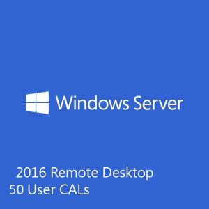China RDS Remote Desktop Services For Windows Server 2016 50 User CAL Digital Key supplier