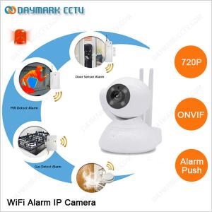 Two antenna ir night vision home alarm camera ip wifi with 64g micro sd card