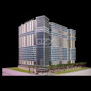 China 1:75 Scale Architectural Scale Model with Custom Electroplated Acrylic and Dynamic Lighting for AL YAQOOT Towers wholesale