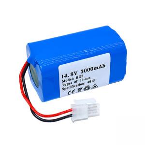 China 14.8 Volt 3000mAh Smart Home Battery Backup Grade A Li Ion Sweeping Robot Battery supplier