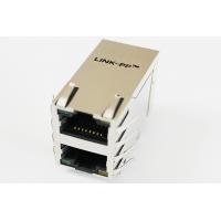 China Ethernet Shielded Stacked RJ45 Module For SDH / PDH , Multi Ports 0879-2X1R-Y6 on sale