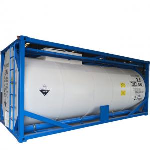 China ISO Carbon Steel PE Lined Chemical Tank Container Portable Storage Tank Container For Sale supplier