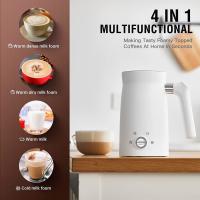China 4 In 1 Commercial Automatic Milk Steamer Latte Stainless Steel Electric Milk Frother on sale