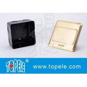 China OEM Square Panel Copper / GFCI Receptacles Round Aluminum Aloy POP-up Type Floor Socket supplier